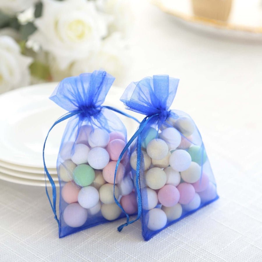 Organza Drawstring Wedding & Party Favor Gift Bags - 10 Pack - Pretty Party Boxx