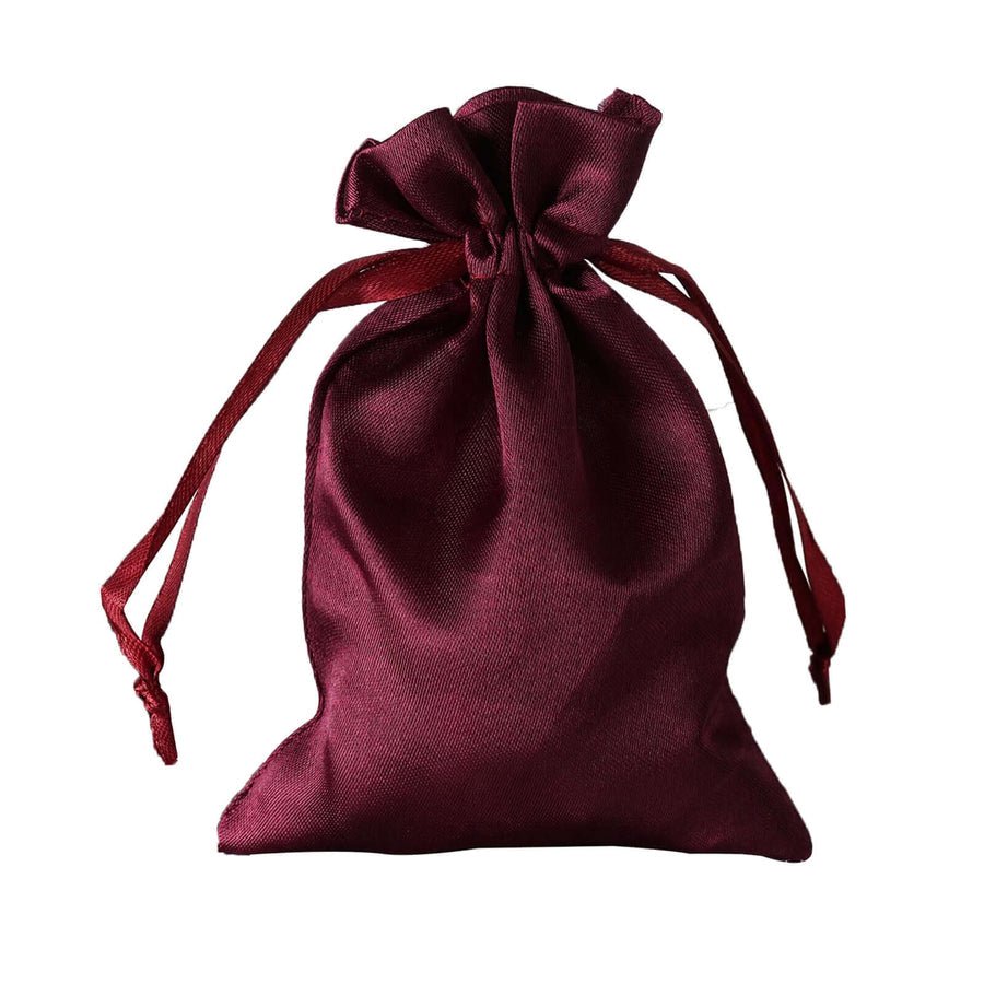 White Satin Drawstring Wedding & Party Favor Gift Bags - Pretty Party Boxx