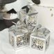 Silver butterfly favor boxes – stylish laser-cut candy gift boxes for weddings and events