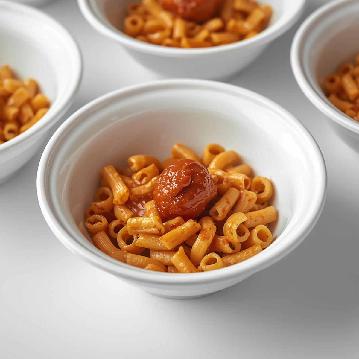 Mini plastic bowls with mini forks