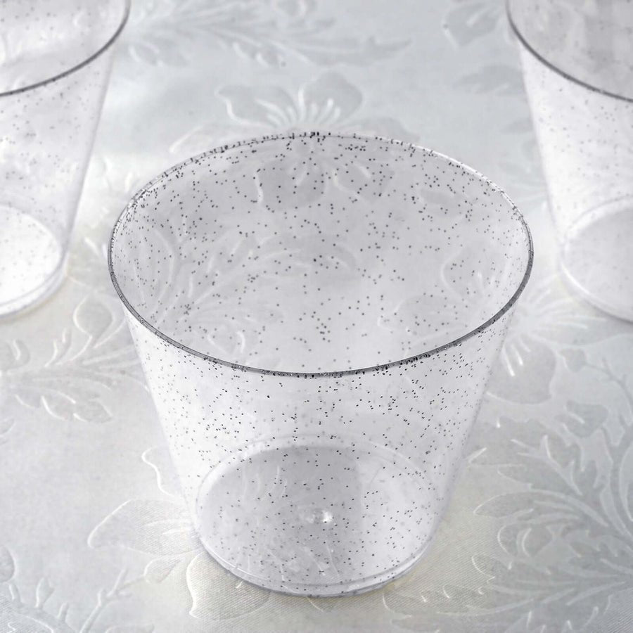 Elegant Disposable Plastic Party Cups – Crystal - Clear Cocktail Tumblers for Weddings, Events & Celebrations - Pretty Party Boxx