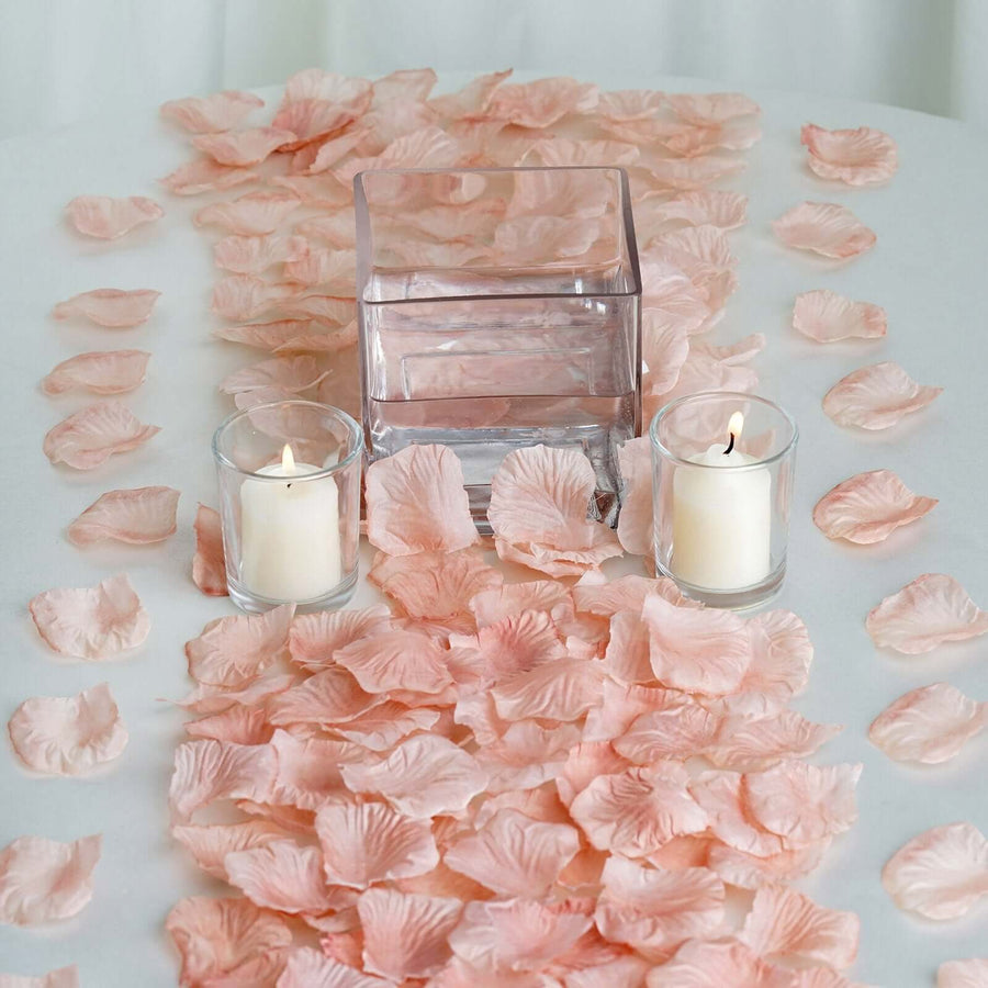 Silk rose petals confetti for wedding aisles, receptions, and table décor