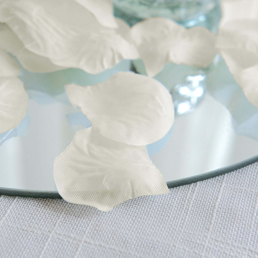 Silk rose petals confetti for wedding and event table decorations