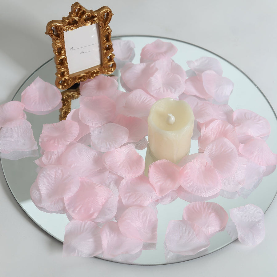 Silk rose petals confetti for weddings, parties, and event table décoration