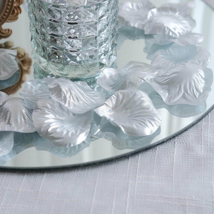 Silk rose petals confetti for weddings, parties, and elegant event table décor