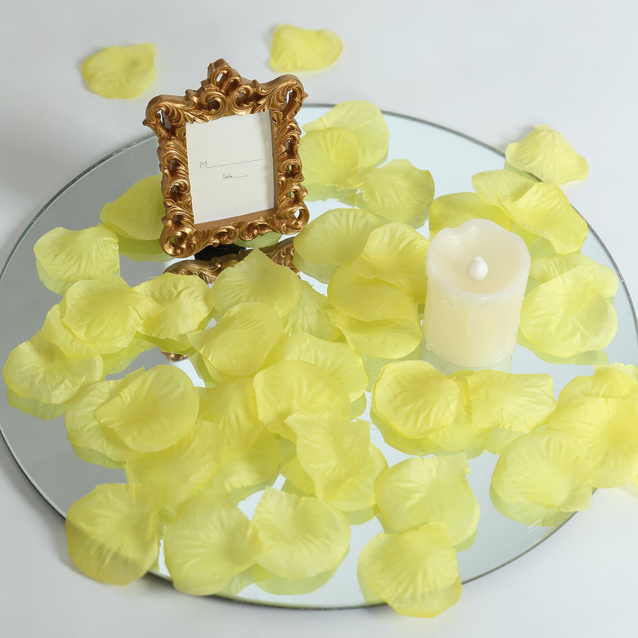 Silk rose petals confetti for weddings, receptions, and elegant table décor