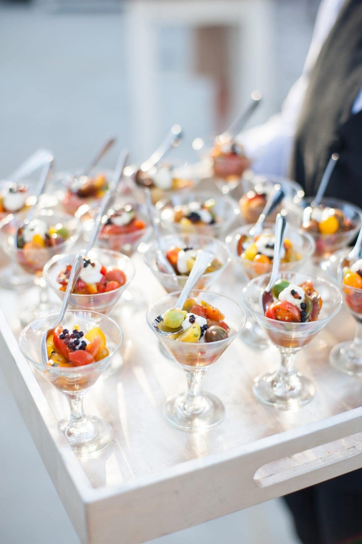 Acrylic Martini Appetizer Cups with Mini Forks – Set of 20 Clear Plastic Cocktail & Charcuterie Cups - Pretty Party Boxx