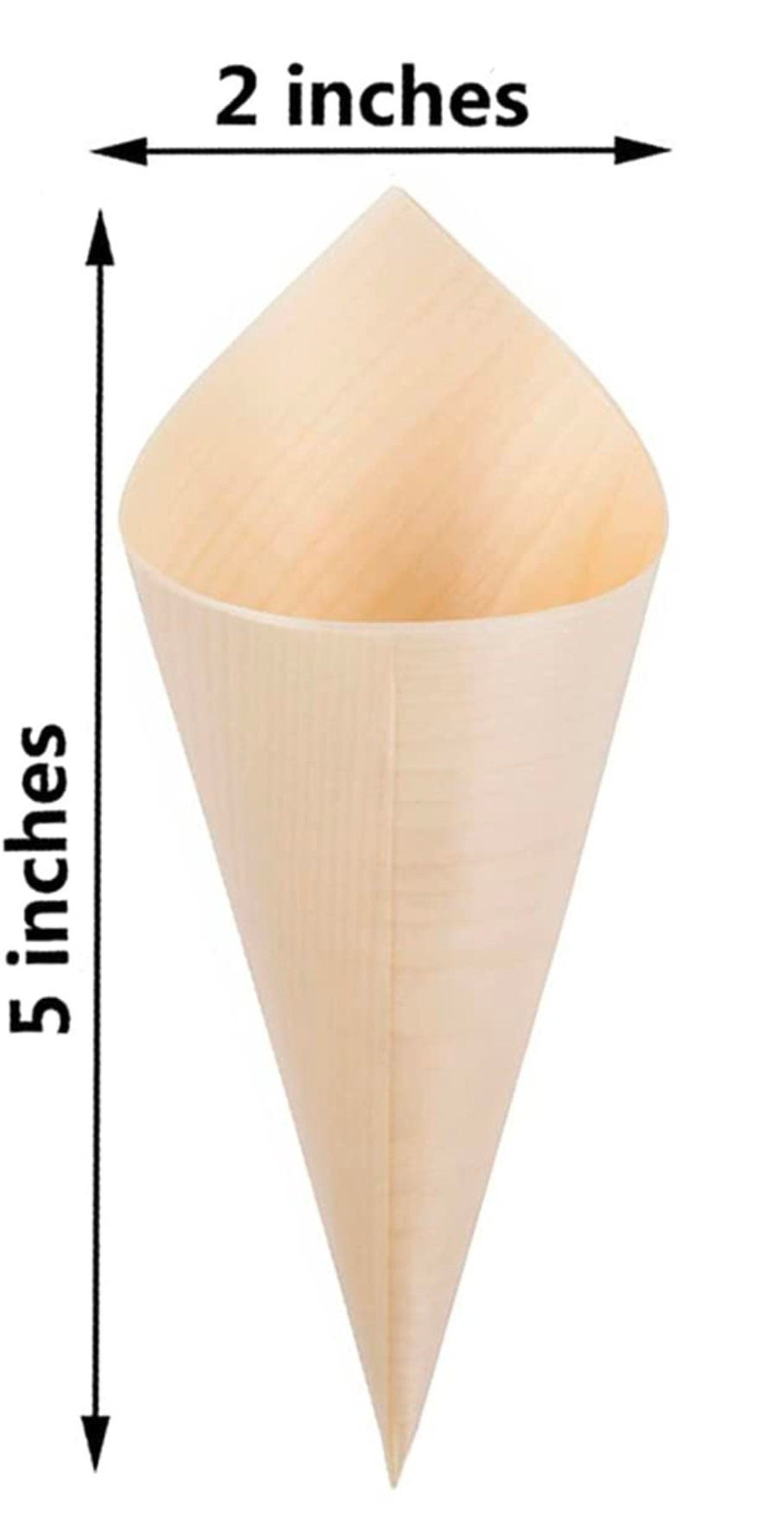 Acrylic Charcuterie Cone Stand with Bamboo Cones & Toothpicks – Clear Acrylic Display for Weddings, Parties & Events