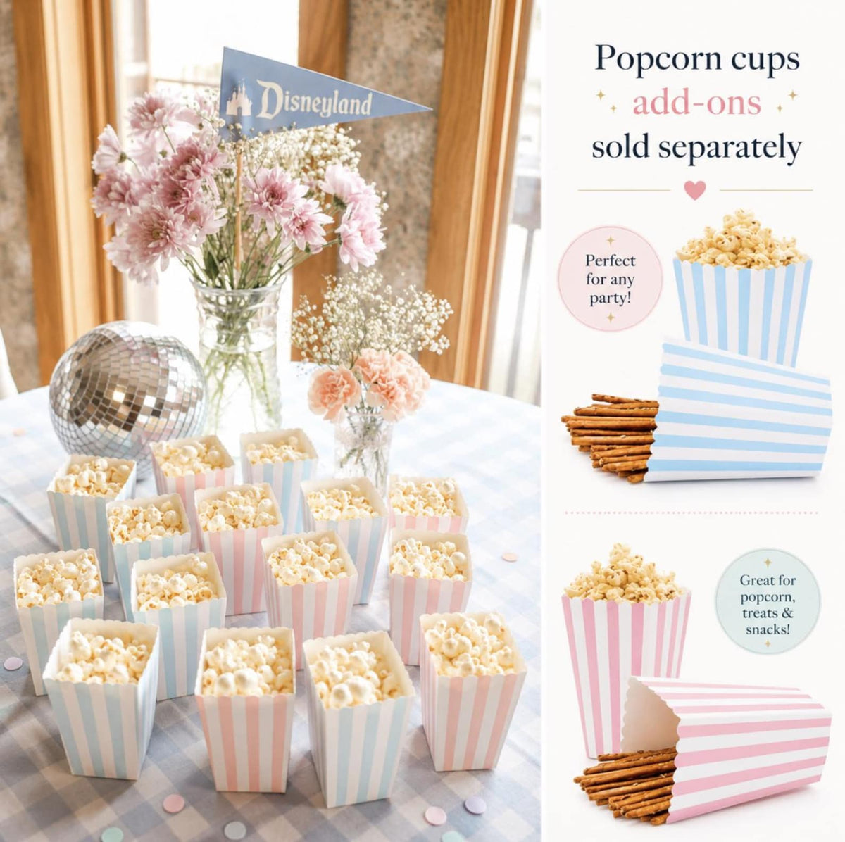 Carnival Party Tableware Set – 16 - Piece Disposable Plates, Cups, Napkins & Cutlery for Kids’ Birthdays - Pretty Party Boxx