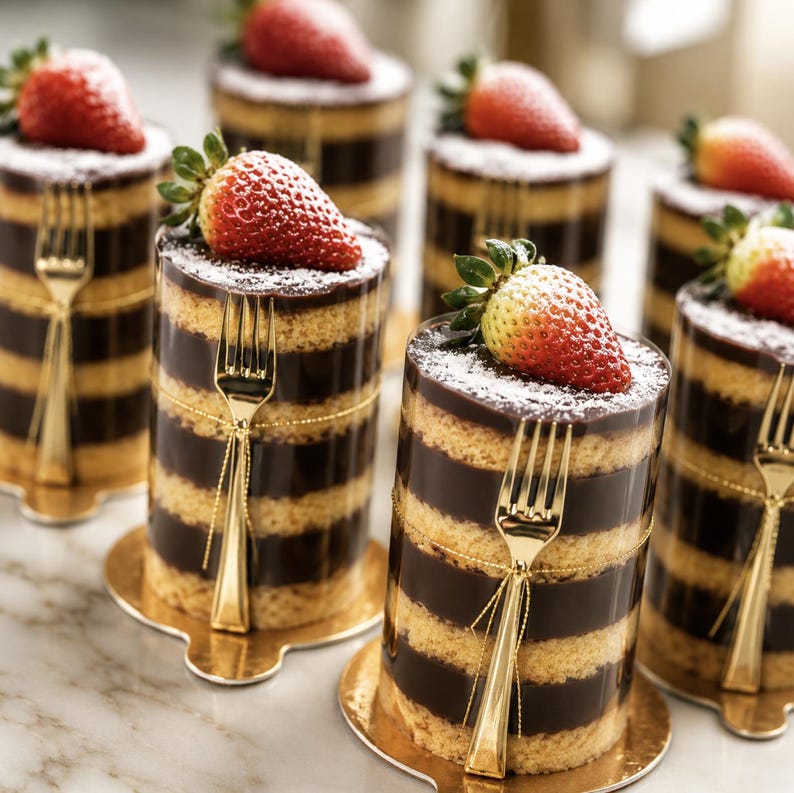 DIY Cake Wraps Party Favor Kit with Forks - Set of 20 - Pretty Party Boxx