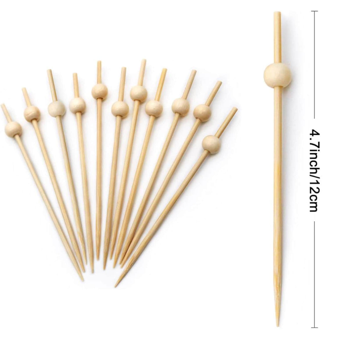 Elegant decorative charcuterie toothpicks for serving cheese, fruit, meats, desserts, and party appetizers.