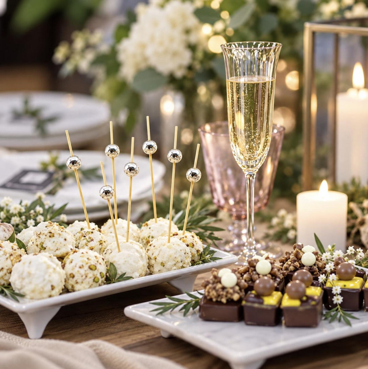 Decorative Themed Fancy Toothpicks - Fun Party Toothpicks for Cocktails & Appetizers - Pretty Party Boxx