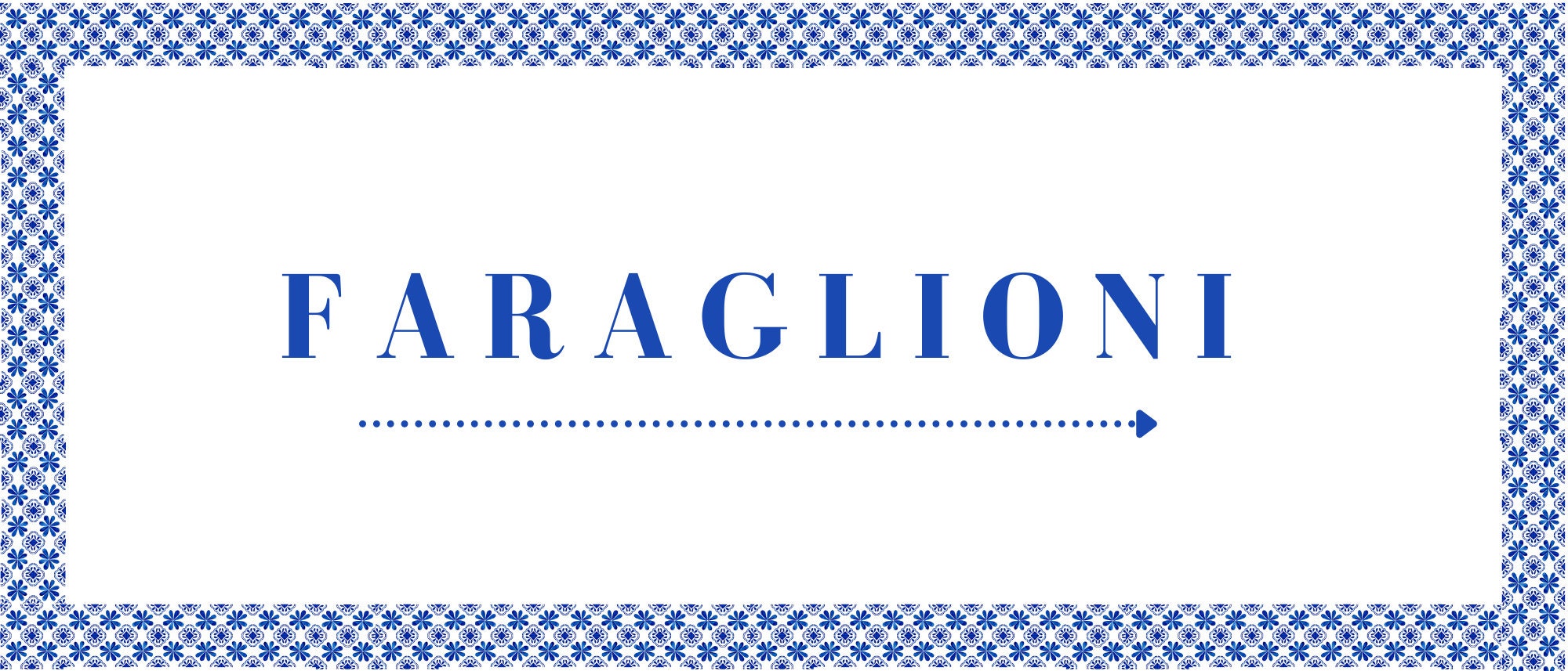 Faraglioni printed Italian themed party decoration sign