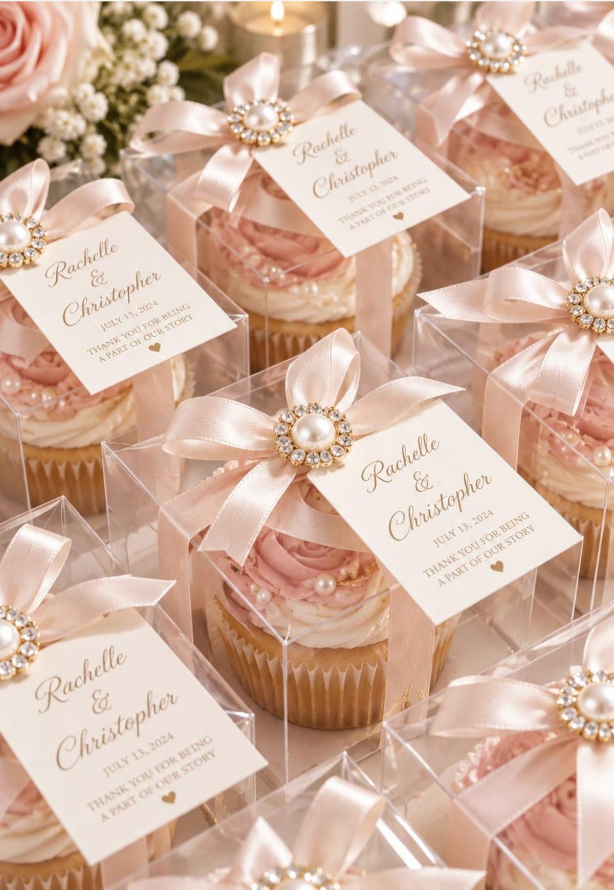 Clear Single Macaron / Macaroon & Oreo Favor Box – Transparent PET Cube for Weddings, Showers & Bakery Packaging
