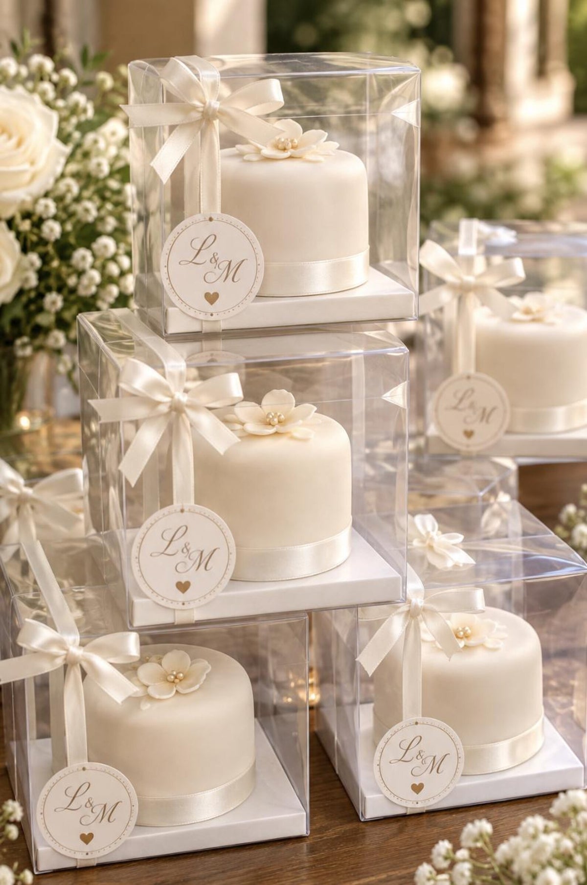 Clear Single Macaron / Macaroon & Oreo Favor Box – Transparent PET Cube for Weddings, Showers & Bakery Packaging