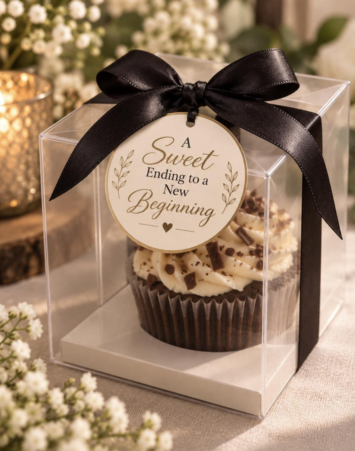 Clear Single Macaron / Macaroon & Oreo Favor Box – Transparent PET Cube for Weddings, Showers & Bakery Packaging