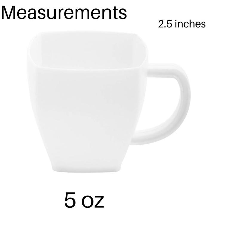 Measurements of disposable cups for soup