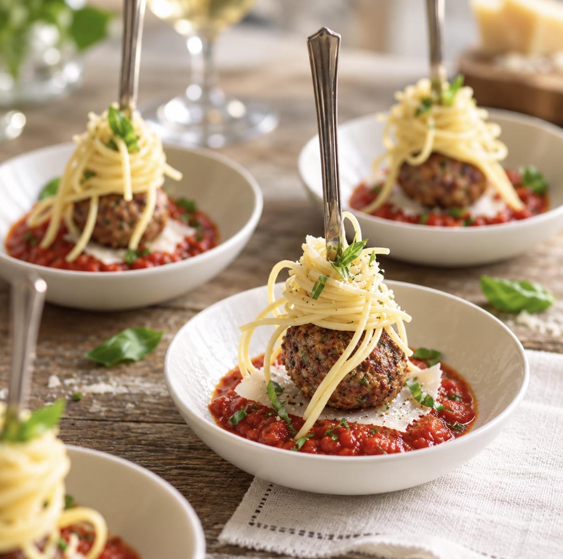 Mini Plastic Bowls Set for Pasta with Elegant Matching Forks - Pretty Party Boxx