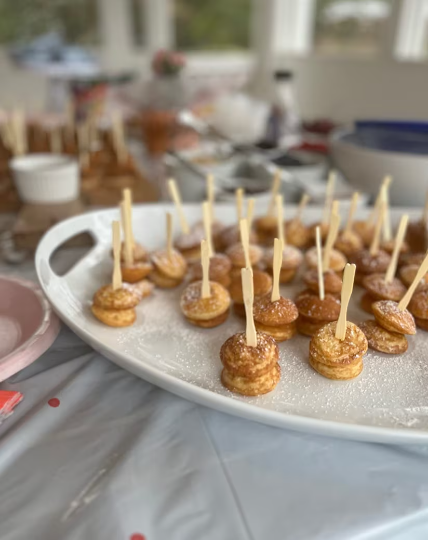 Mini wooden fork for dessert