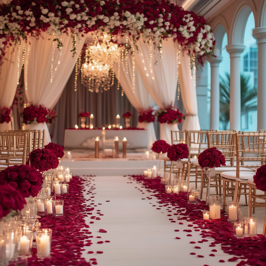 Decorative petals for event table settings and wedding décor