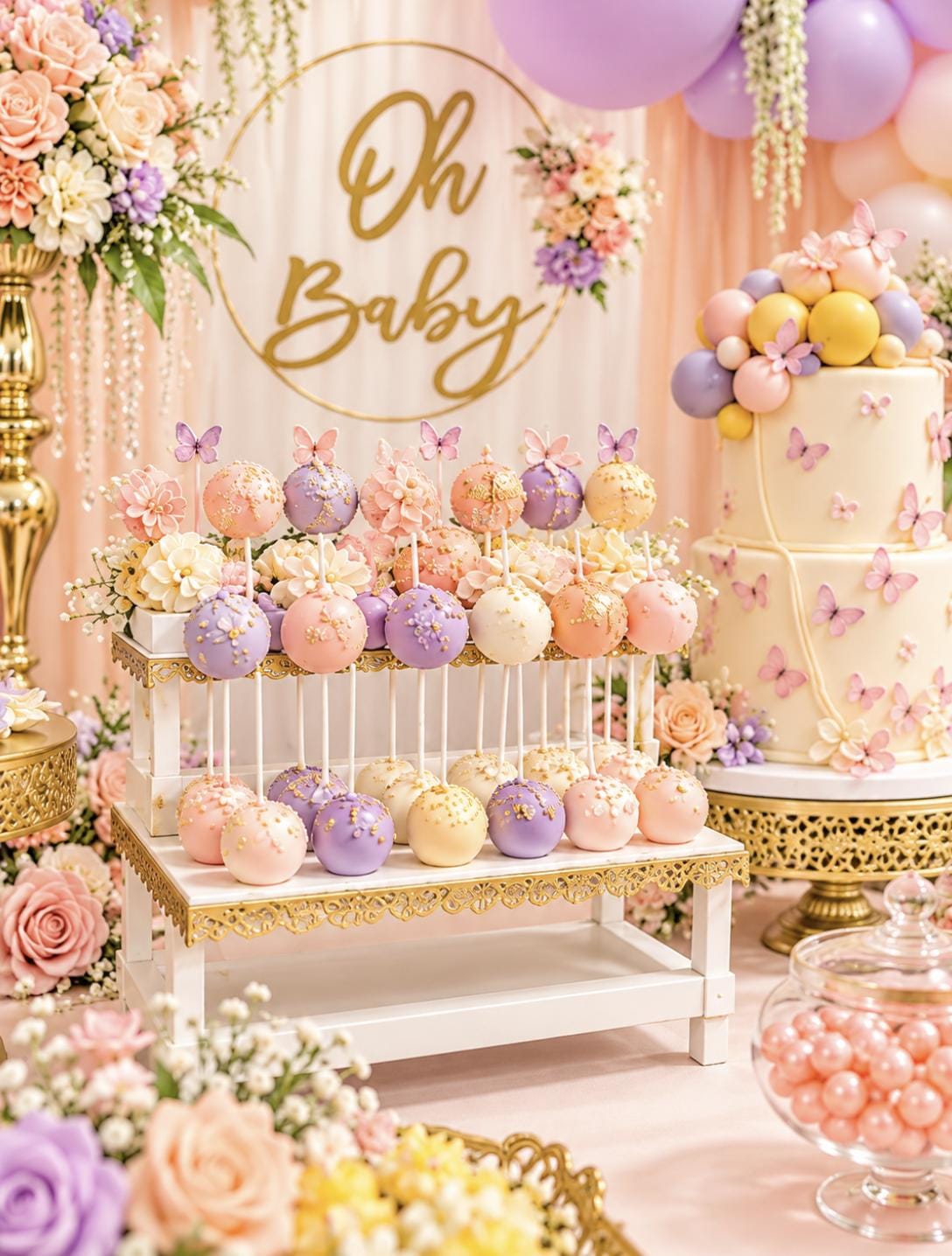 3 Tier Wooden Cake Pop Stand Holder – Display for Cake Pops, Lollipops, and Treats - Pretty Party Boxx