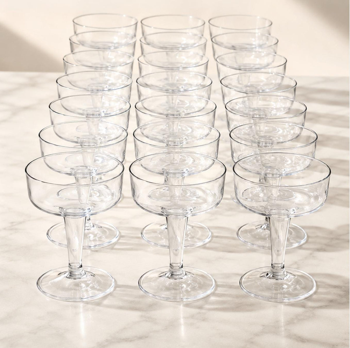 Acrylic Salad Appetizer Cups – Individual Salad Cups for Party w/Dressing Bottle & Forks - Set of 20 - Pretty Party Boxx