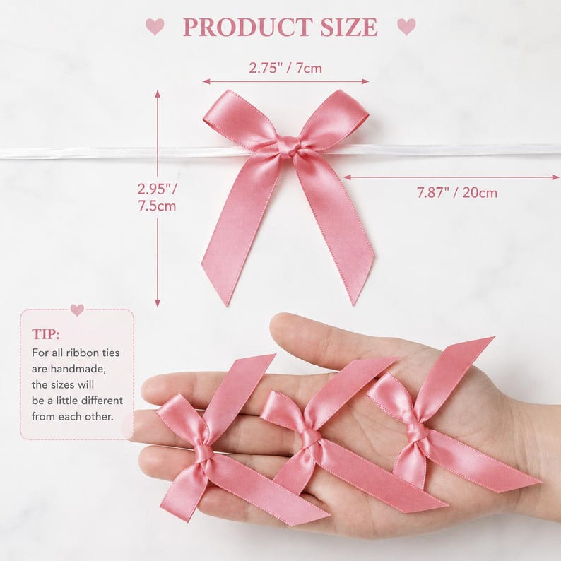 Satin Ribbon Twist Tie Bow – Reusable Gift Bag Bows for Party Favors, Decor & Crafts. - Pretty Party Boxx