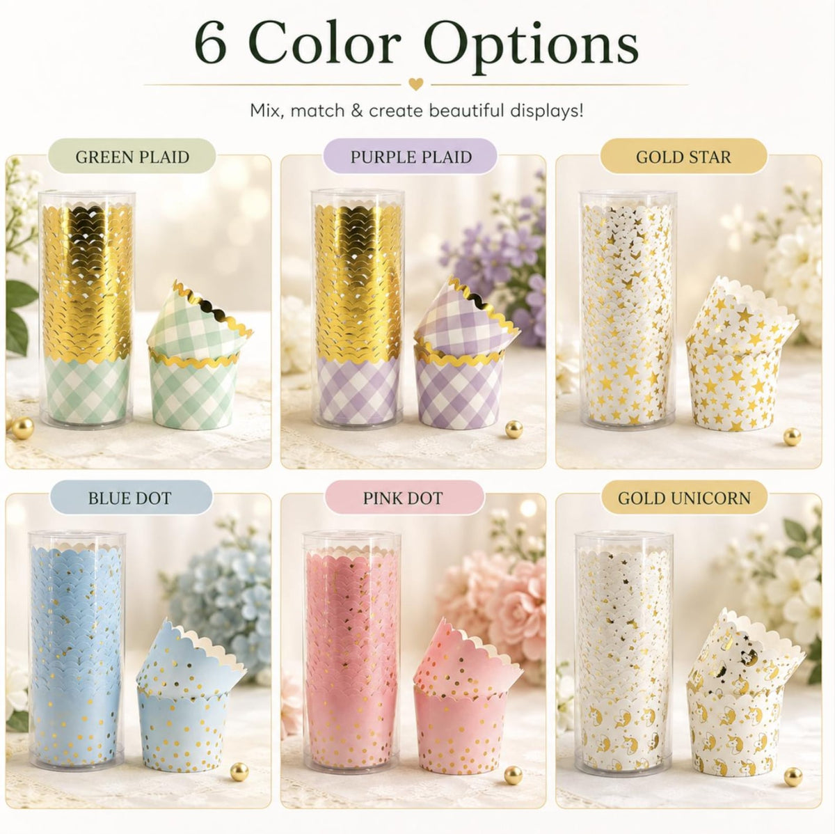 Scalloped Charcuterie Cups with Fancy Gold Toothpicks – 25 Pack Disposable Appetizer & Dessert Cups for Grazing Tables