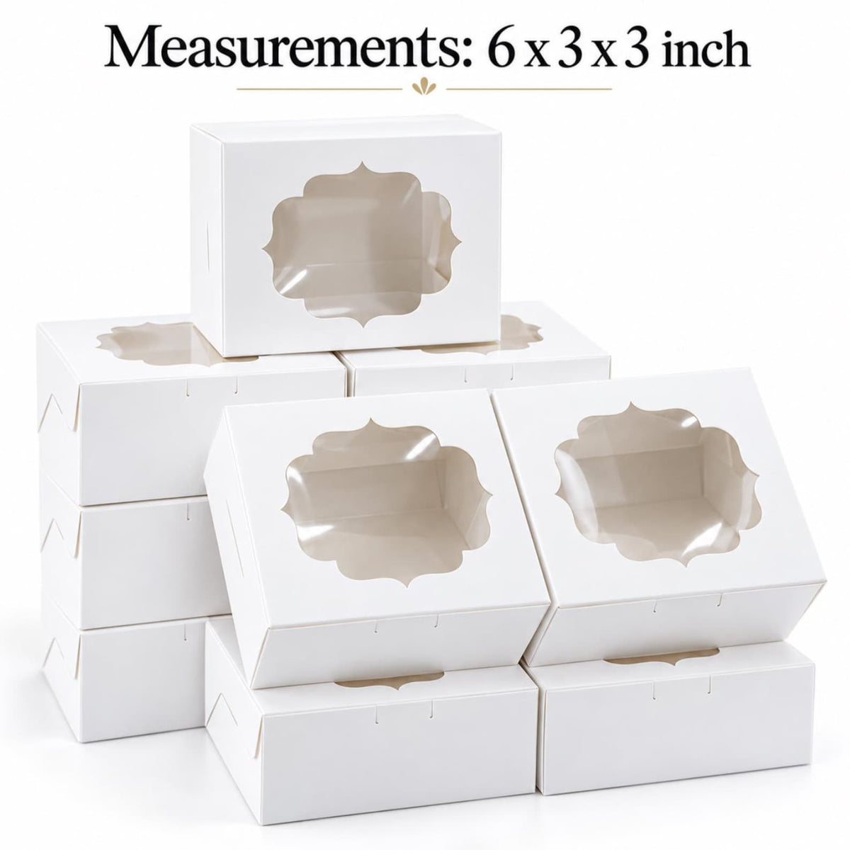 Square Charcuterie Favor Boxes with Clear Lids – 20 Pack with Mini Utensils (6x6x3”) - Pretty Party Boxx