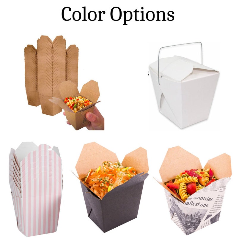 White Chinese takeaway containers with chopsticks wooden for grazing tables.