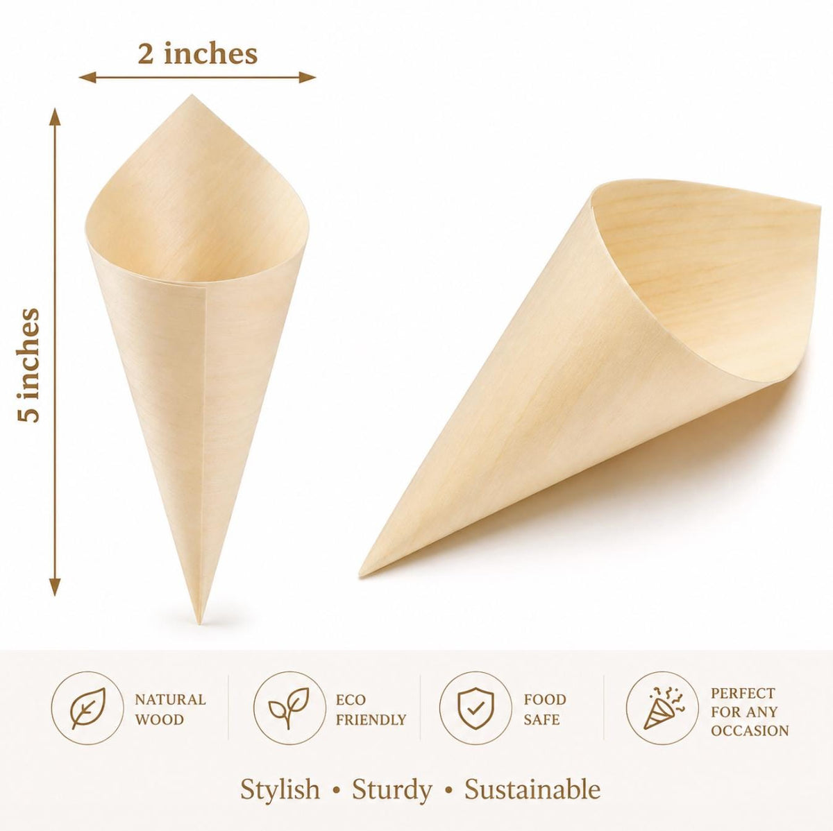 Acrylic Charcuterie Cone Stand Holder – Clear Display for Cones, Appetizers & Desserts