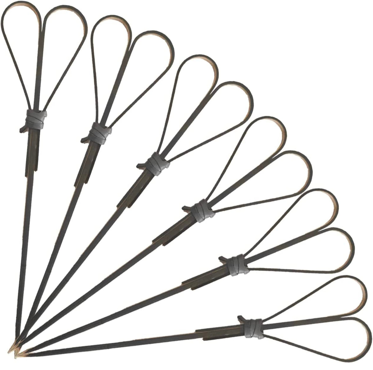 Bamboo Loop Charcuterie Picks – Knot Toothpicks for Appetizers, Cocktails & Grazing Tables