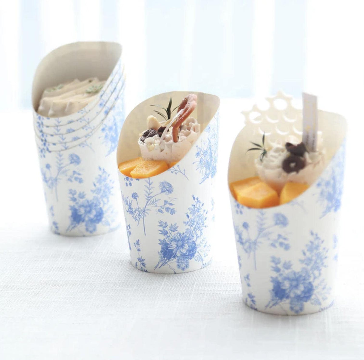 Charcuterie Favor Cups with Toothpicks – 20 - Piece Disposable Snack Cups for Weddings, Showers & Events - Pretty Party Boxx
