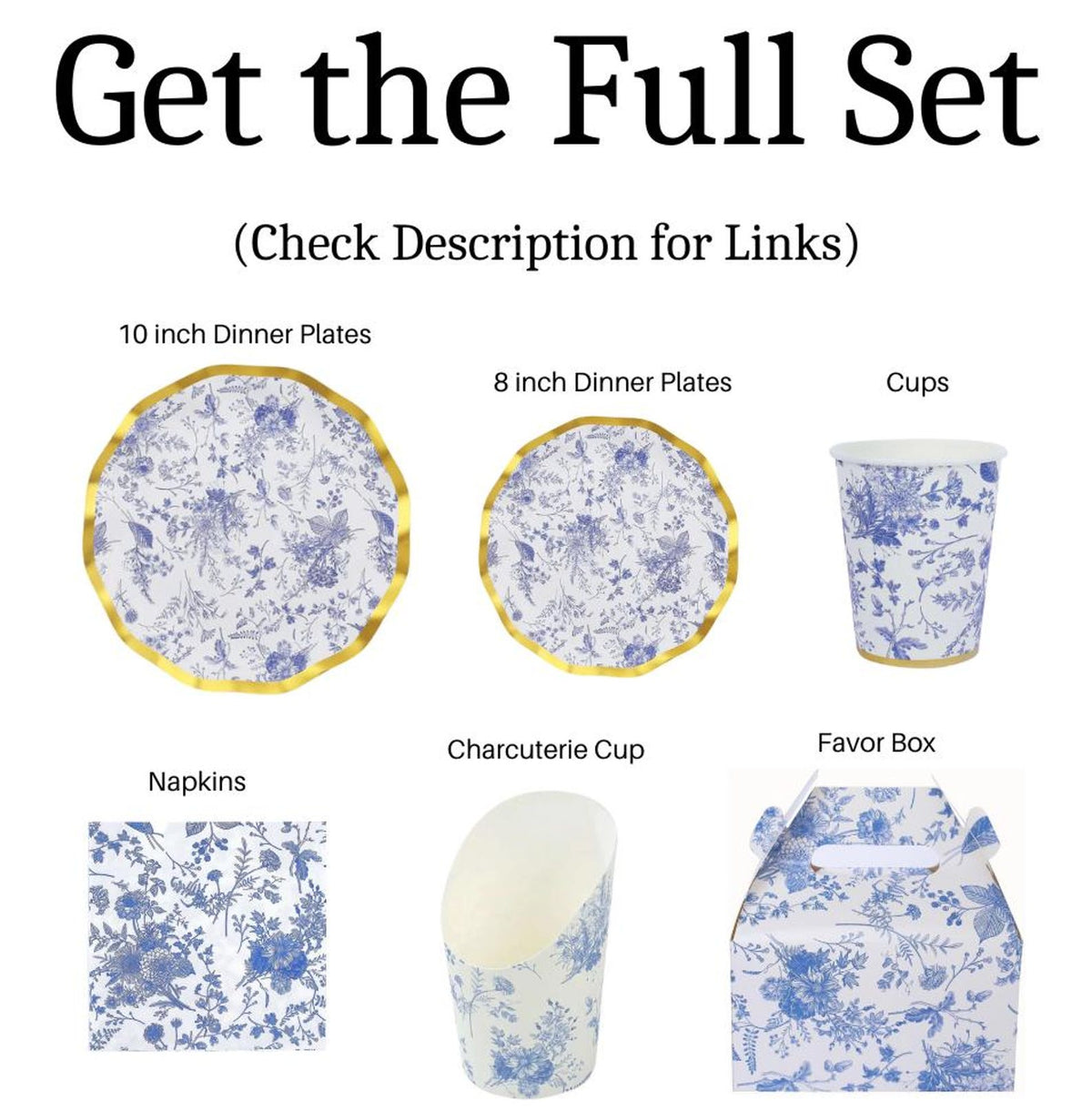 Charcuterie Favor Cups with Toothpicks – 20 - Piece Disposable Snack Cups for Weddings, Showers & Events - Pretty Party Boxx