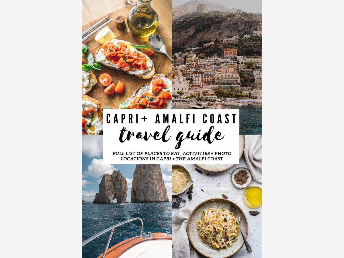 Capri & Amalfi Coast Travel Guide – Italy Itinerary, Top Attractions & Where to Eat, Digital PDF