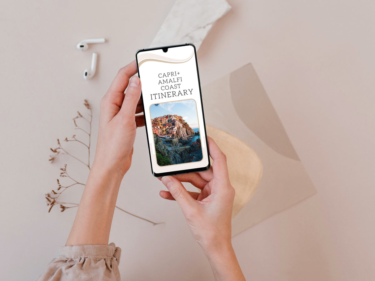 Capri & Amalfi Coast Travel Guide – Italy Itinerary, Top Attractions & Where to Eat, Digital PDF