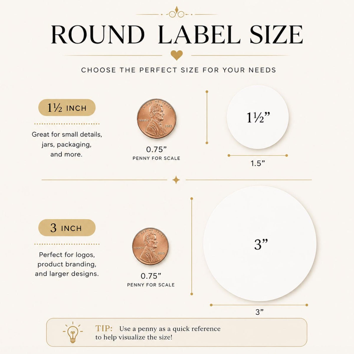 Custom Black & Gold Round Logo Stickers – Personalized Labels for Favors & Branding