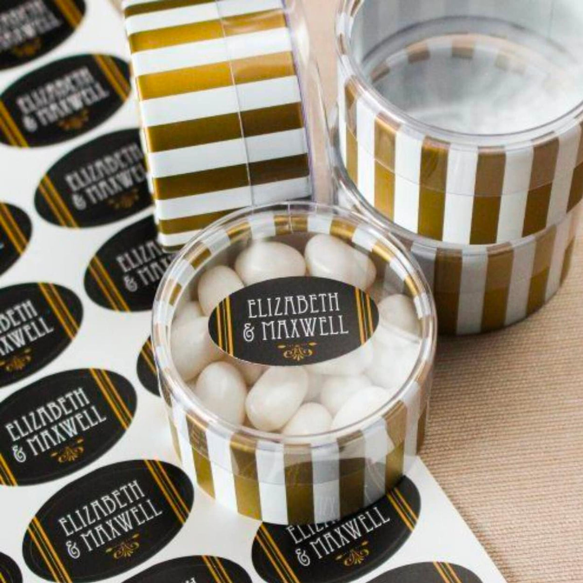 Custom Oval Logo Stickers – Personalized Labels for Packaging, Favors