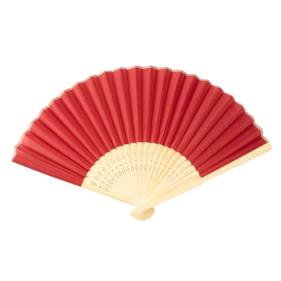 5 - Pack Elegant Silk Folding Fans – Asian - Style Party Favors & Decorative Event Accessories - Pretty Party Boxx