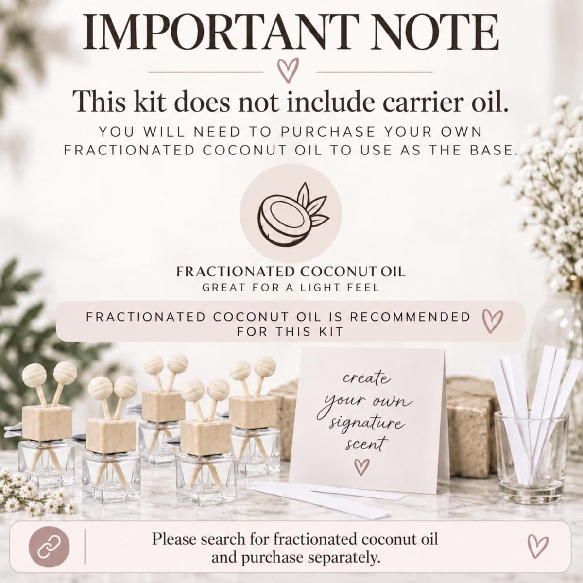 DIY Car Diffuser Making Kit – Make Your Own Car Freshener Bar for Showers & Parties