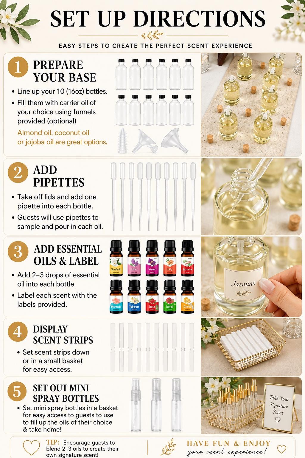 DIY Perfume Bar Kit – Create Your Own Signature Scents | Fragrance Making Kit for Adults - Pretty Party Boxx