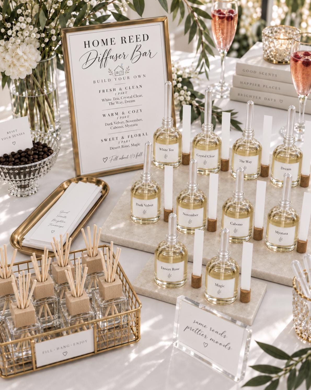 DIY Reed Diffuser Making Kit – Make Your Own Home Diffuser Bar for Showers & Housewarmings