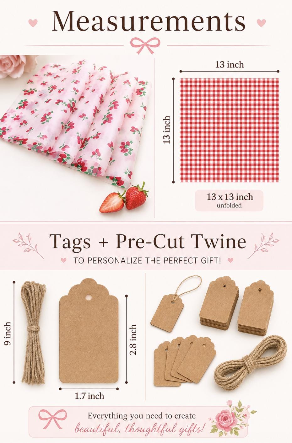 Fruit Berry Basket Favor Boxes with Printed Wax Paper – Farmers Market Picnic Favors for Weddings & Showers