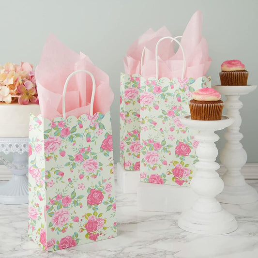 Floral Favor Treat Bags