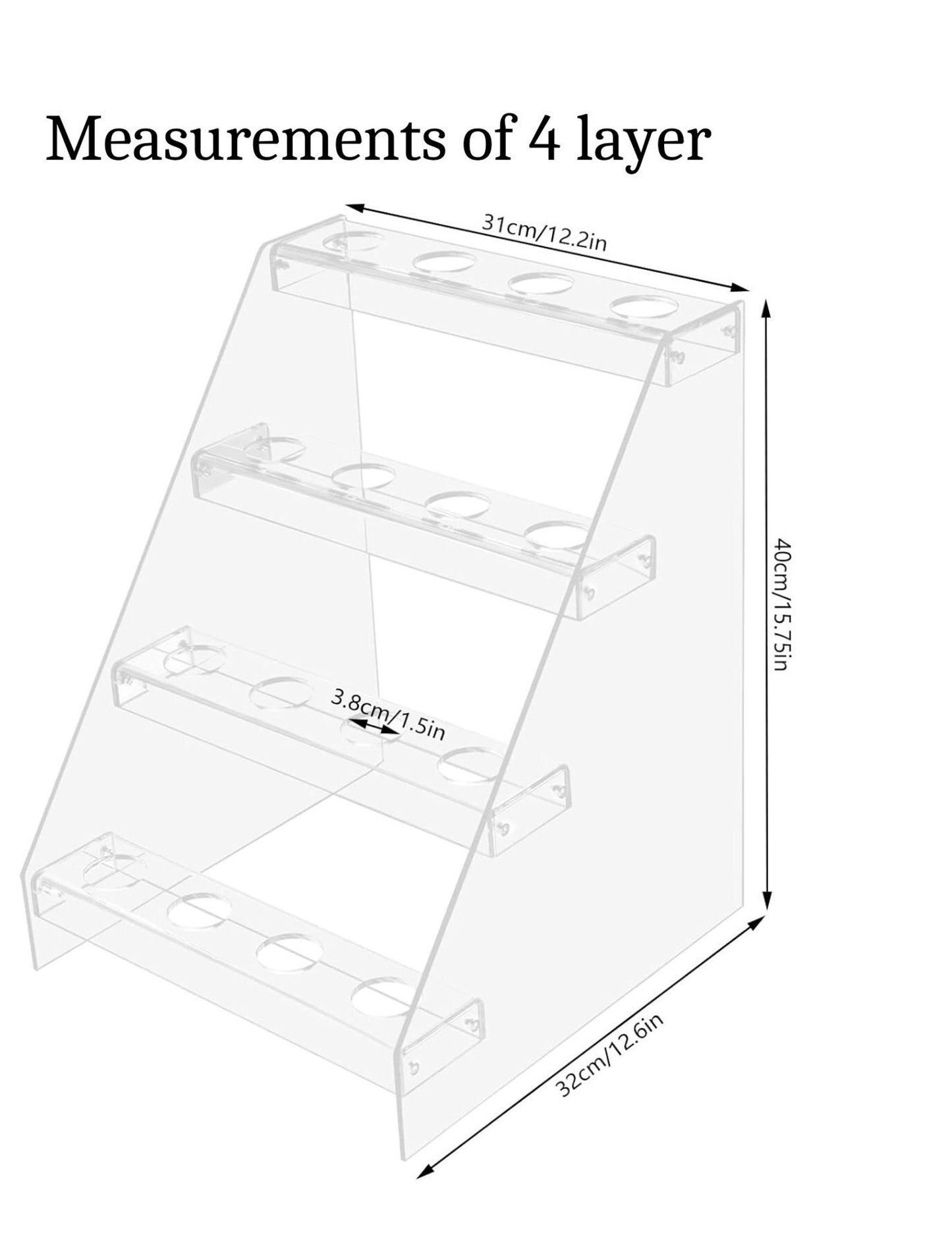 Acrylic Charcuterie Cone Stand Holder w/Cones