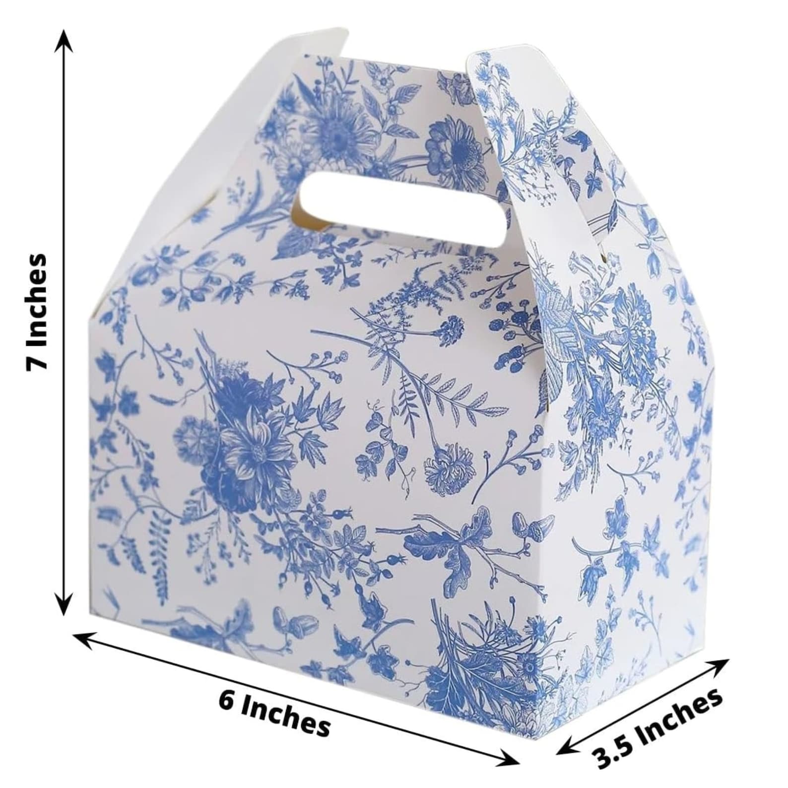 Floral Favor Treat Boxes – Set of 24 Elegant Gift Boxes for Weddings, Showers & Parties - Pretty Party Boxx