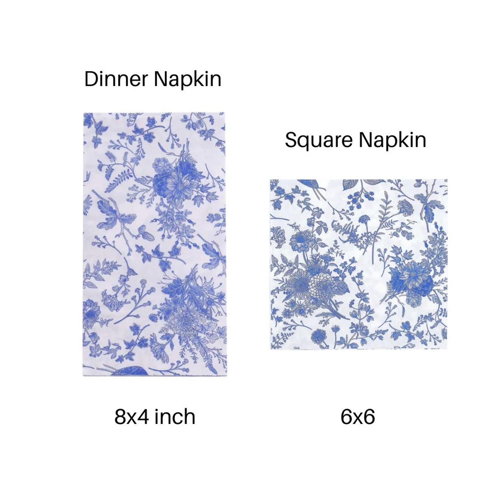 Elegant Disposable Paper Dinner Napkins – Toile Design Set of 25 for Weddings, Showers & Events - Pretty Party Boxx