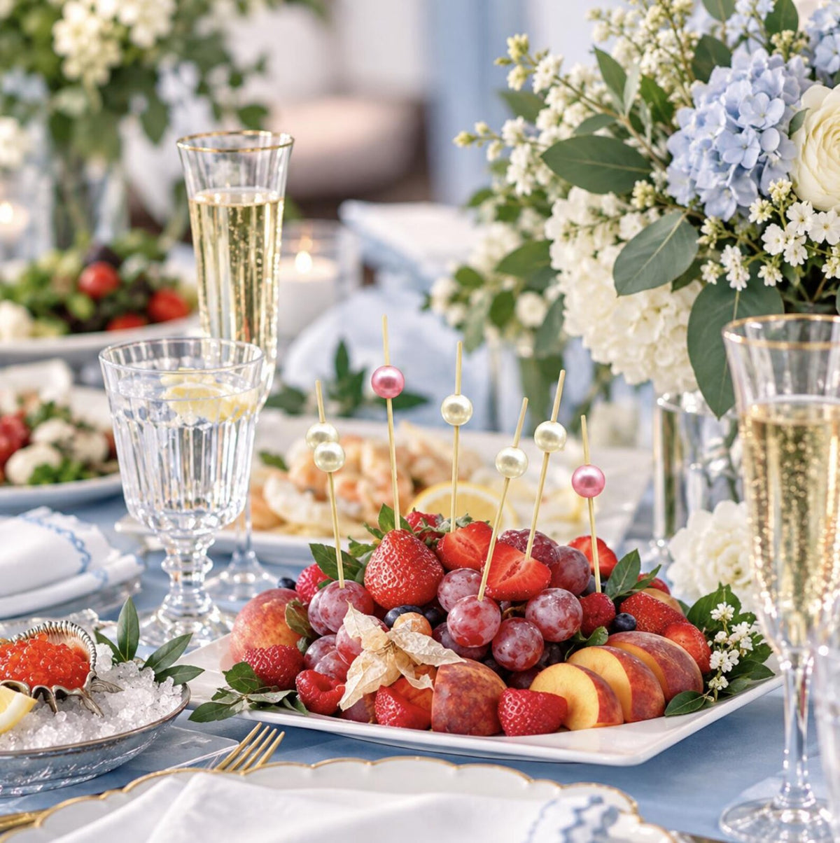 Decorative Themed Fancy Toothpicks - Fun Party Toothpicks for Cocktails & Appetizers - Pretty Party Boxx