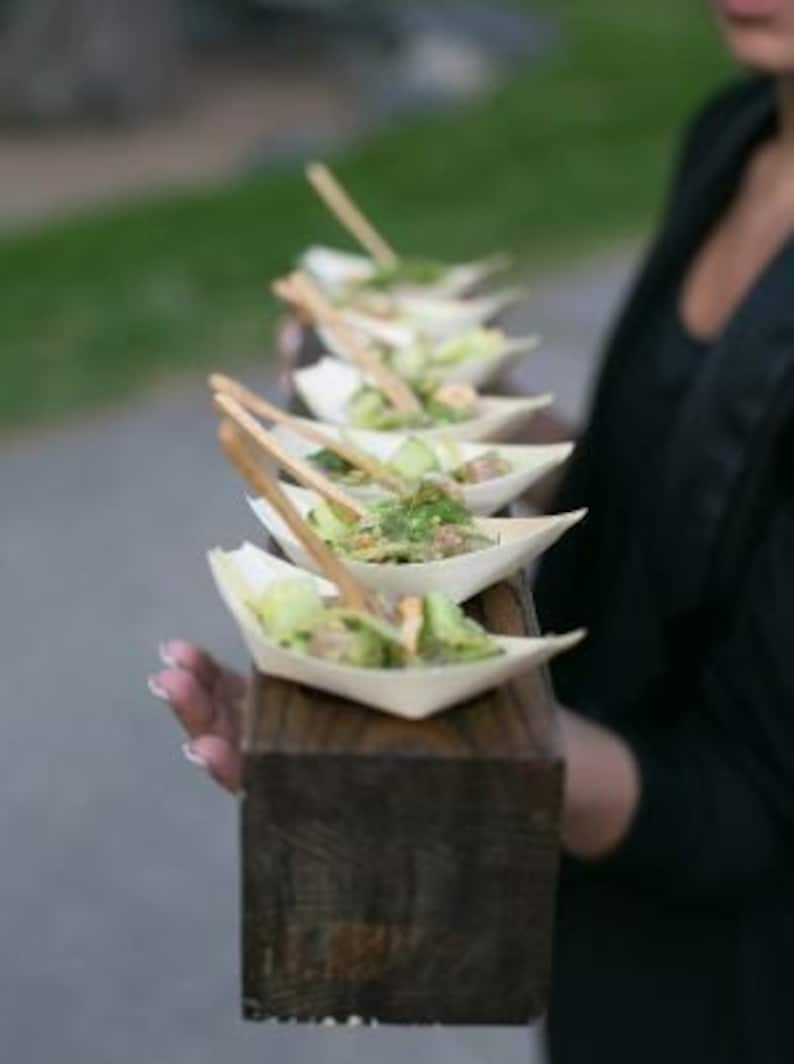 Boat Shaped Charcuterie Cups Toothpicks or Forks Individual Charcuterie Favor Cheese Grazing Board Appetizer Display Food Station Catering