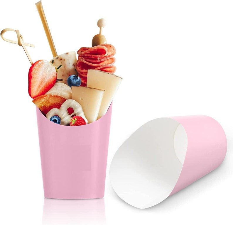 Charcuterie Favor Cups with Fancy Toothpicks – Elegant Appetizer & Dessert Serving Set for Weddings, Showers & Events - Pretty Party Boxx